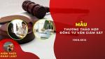 Mẫu thương thảo hợp đồng tư vấn giám sát mới nhất