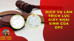 DFC's birth certificate extraction service