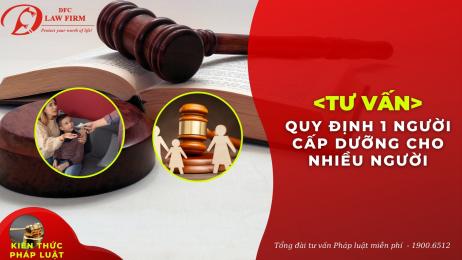 Pháp luật quy định về một người cấp dưỡng cho nhiều người?