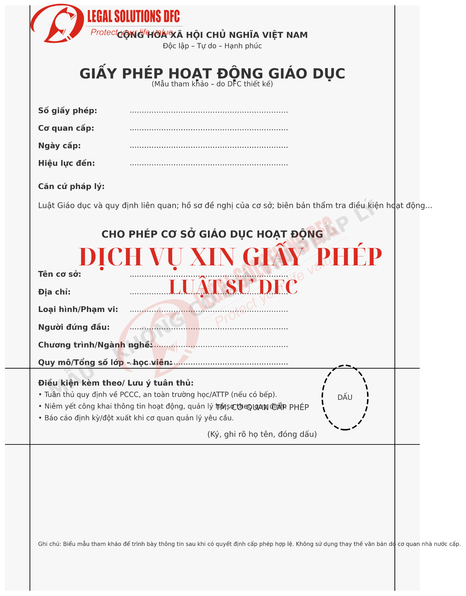 Xin giấy phép giáo dục nghề nghiệp ngắn hạn – Điều kiện, hồ sơ, quy trình