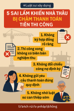 5 Sai Lầm Khiến Nhà Thầu Bị Chậm Thanh Toán Tiền Thi Công – Cảnh Báo Từ Thực Tế