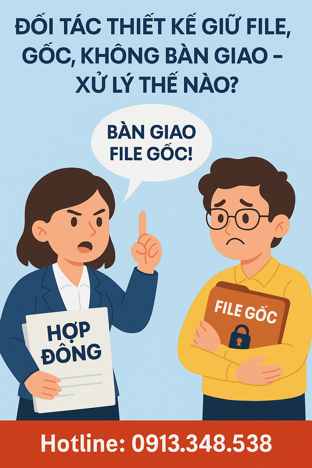 Đối tác thiết kế giữ file gốc, không bàn giao – xử lý thế nào?