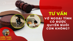 Counseling does the adultery wife have custody of the child?