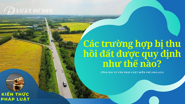 Các trường hợp bị thu hồi đất được quy định như thế nào?